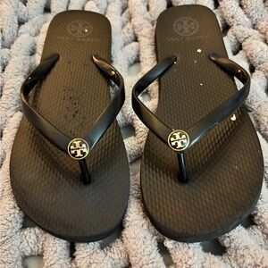 Tory Burch Black Flip Flops